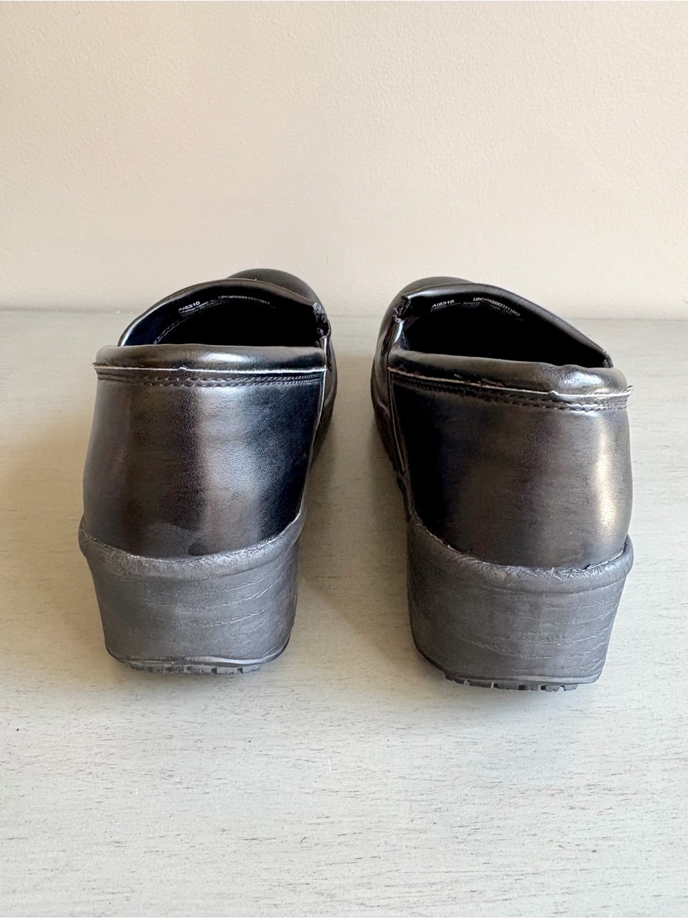 TredSafe Leather Black Comfort Clogs Oil Spill Resistant Work Shoes Women 10 - Picture 7 of 14